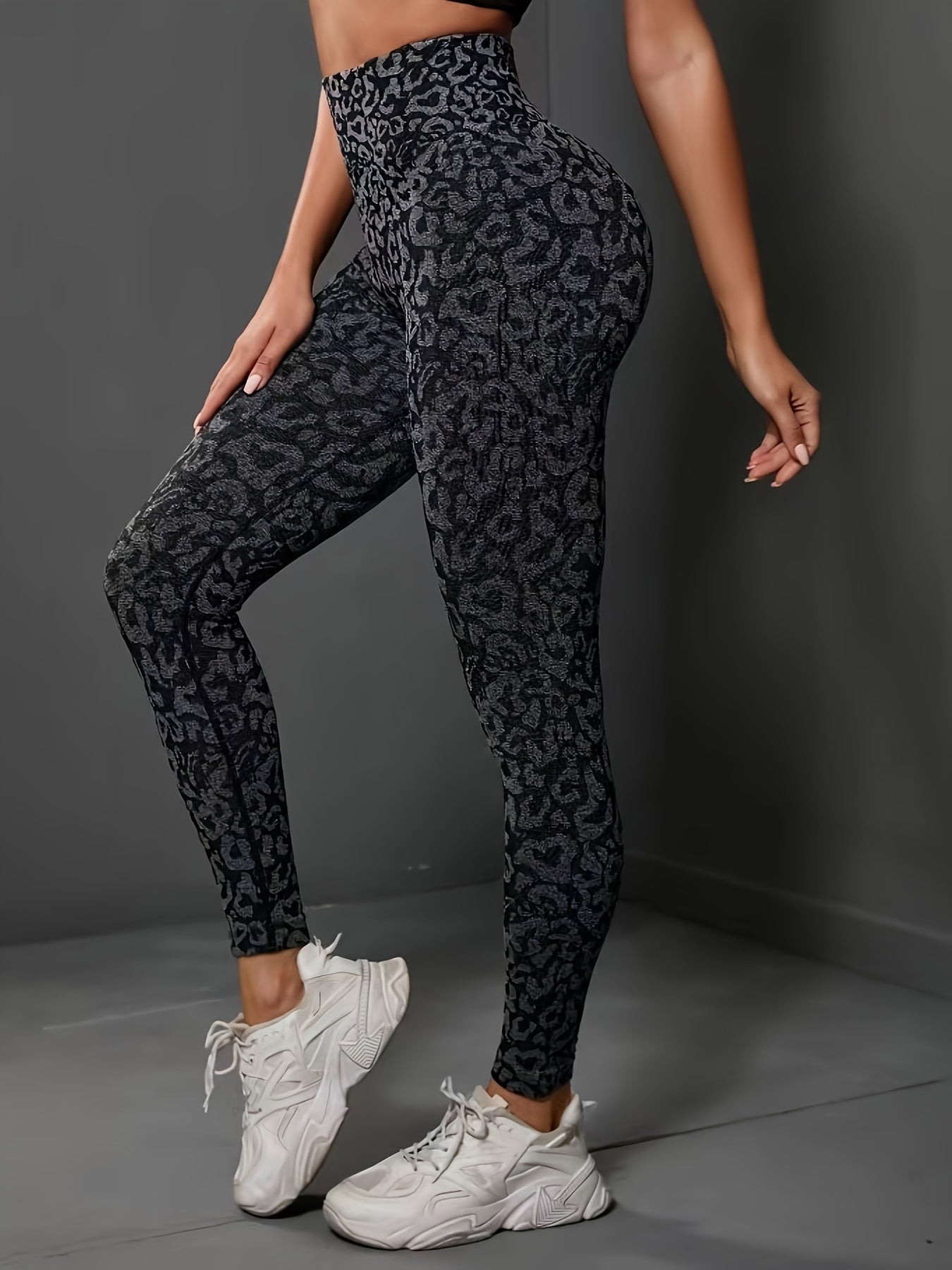 Leopard Print High Waist Yoga Leggings