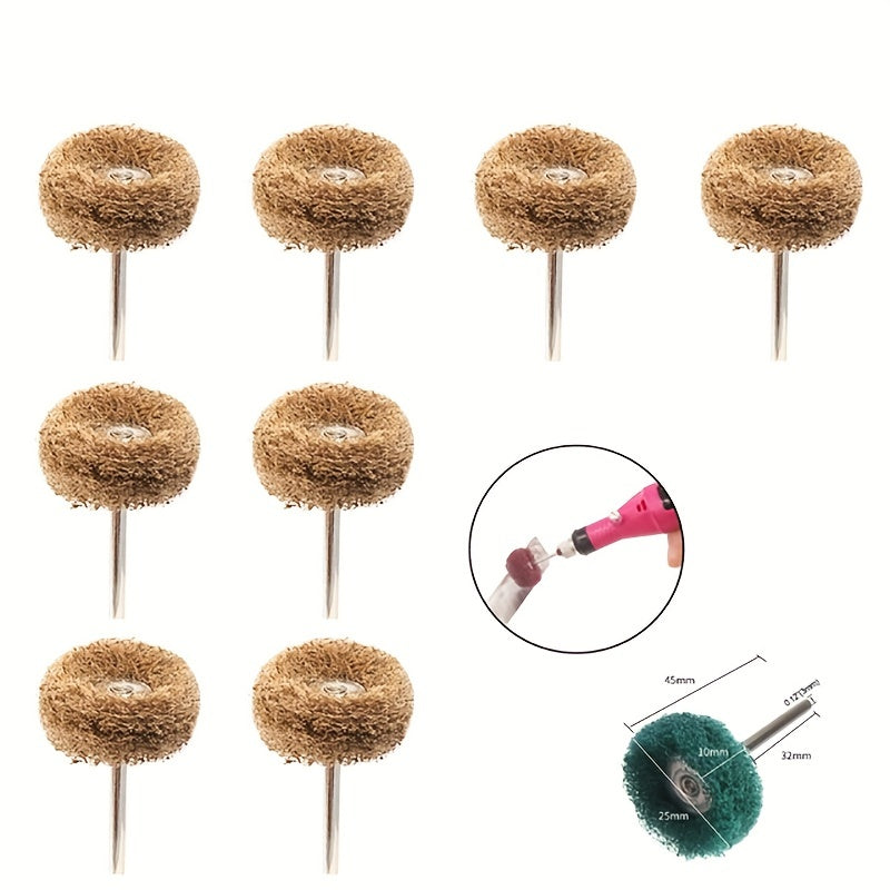 50pcs Mini Drills Nylon Abrasives Brush Polishing Wheels Rotary Hand Tools Set