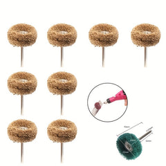 50pcs Mini Drills Nylon Abrasives Brush Polishing Wheels Rotary Hand Tools Set
