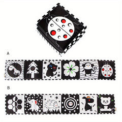 High Contrast Sensory Cloth Book for Babies