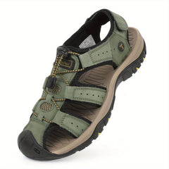 Men's Closed Toe Sandals Durable Non Slip Outdoor Hiking Trekking Sandals