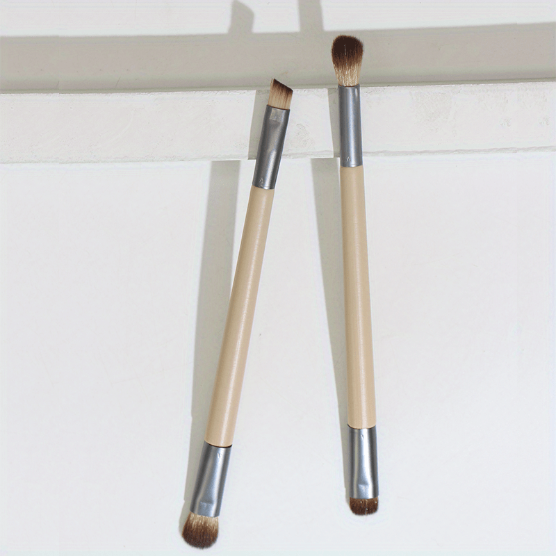2pcs Double Head Eye Shadow Brush for Smudge Makeup