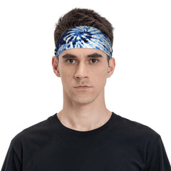 Tie Dye Headband for Men Sports Casual Outfits Halloween Thanksgiving Cam