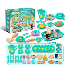 Kids Kitchen Set Food Pastry Serving Toy Afternoon Tea Role Play for Girls