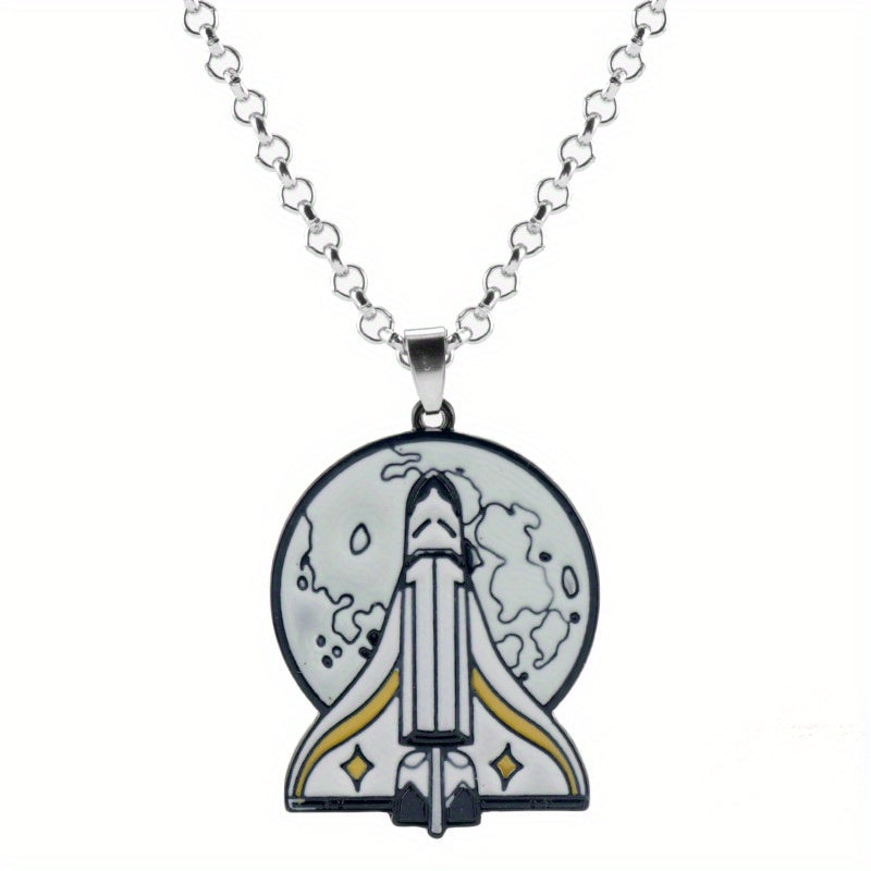The Last Of Us Airplane Planet Pendant Necklace for Men
