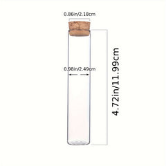 8pcs Glass Test Tube Bottle for Aromatherapy Dried Flower Packing