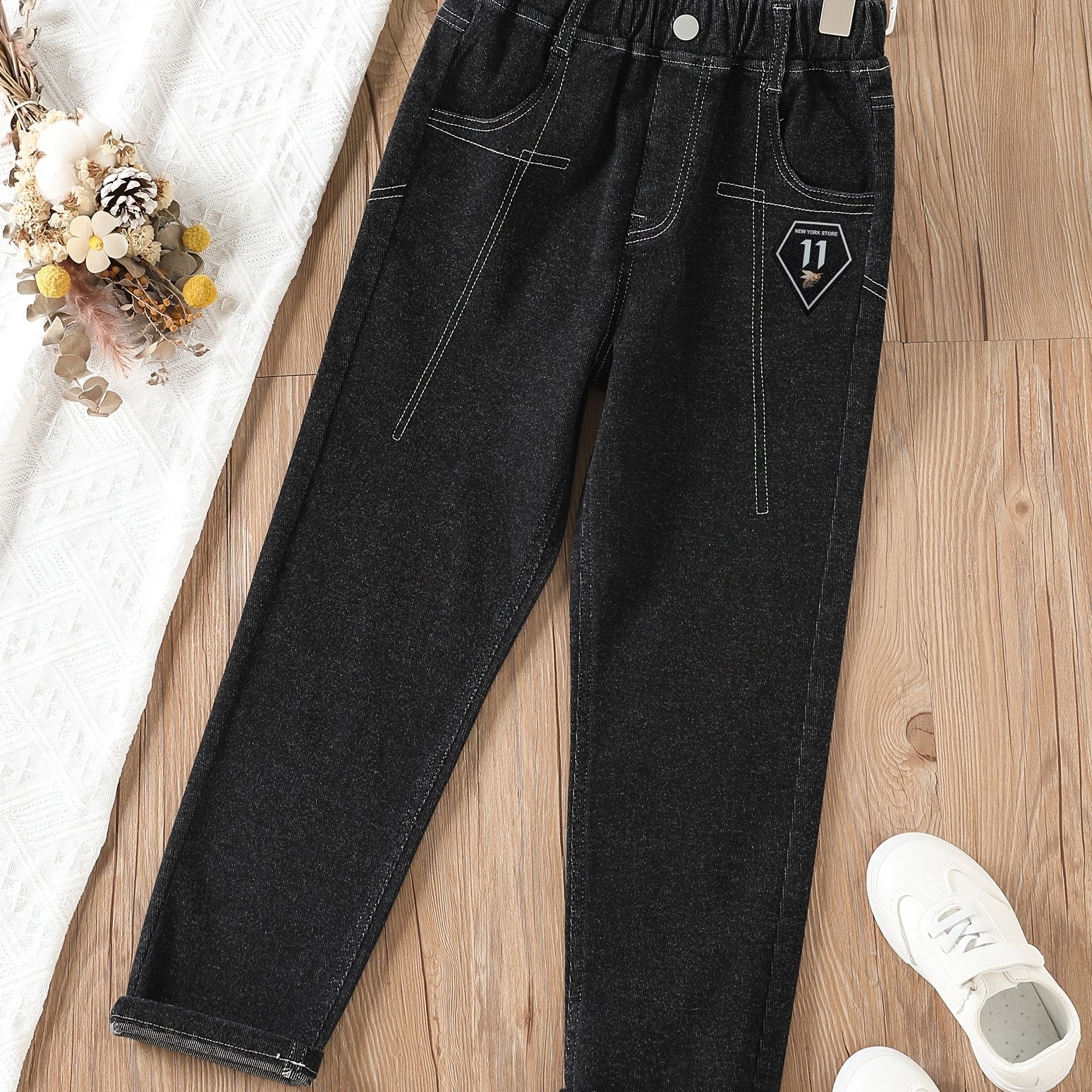 Boys Straight Denim Pants Kids Jeans Spring Autumn Winter