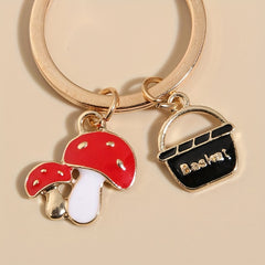 Cute Mushroom Rabbit Keychain Pendant Bag Accessory