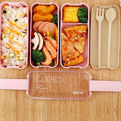 Double Layer Plastic Lunch Box Fat Reduction Meal Box Leakproof Food Container