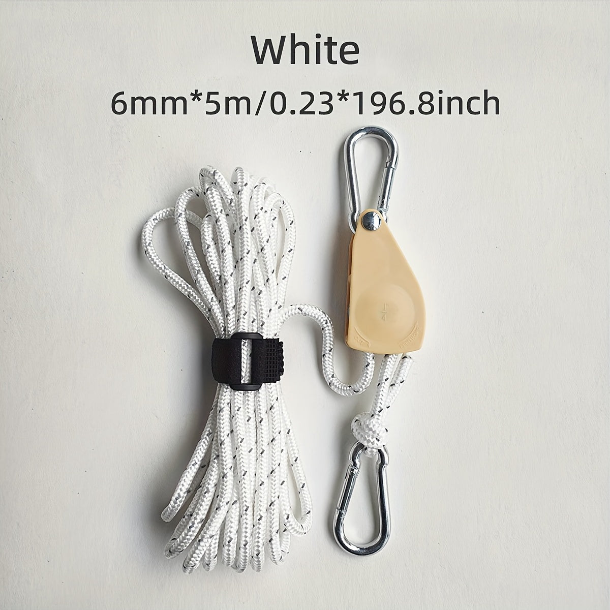 6mm Diameter 5m Long Pulley Adjust Wind Rope for Tent & Canopy