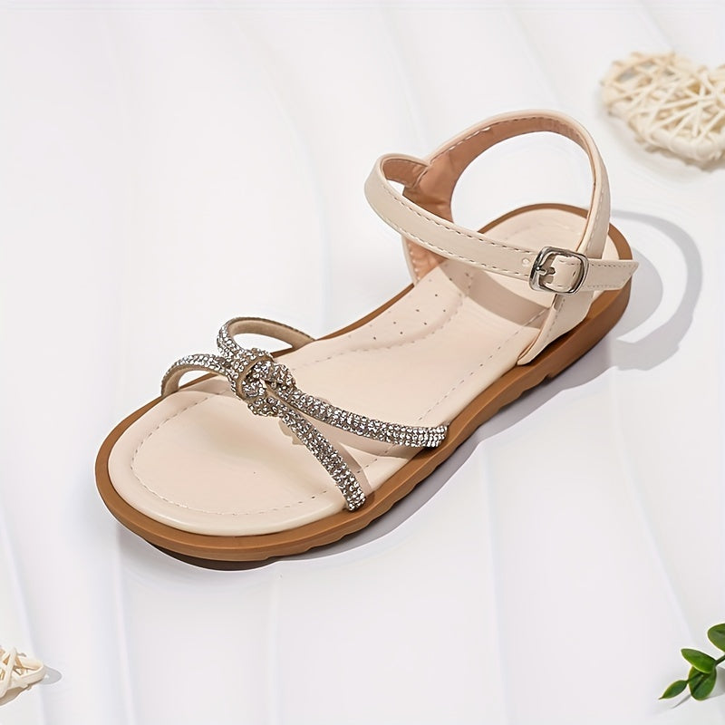 Girls Rhinestone Sandals: Lightweight Dress Sandals for Outdoor