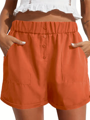 High Waist Pocket Shorts for Women