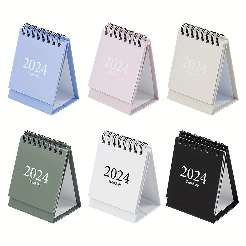 Mini Desk Calendar w/ Stickers 17 Months Home Office School