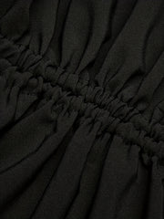 Sexy Lantern Sleeve V Neck Midi Dress