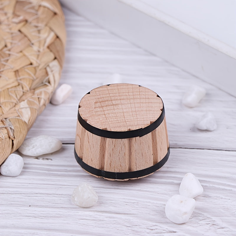 1:12 Miniature Wooden Basin Barrel Dollhouse Furniture
