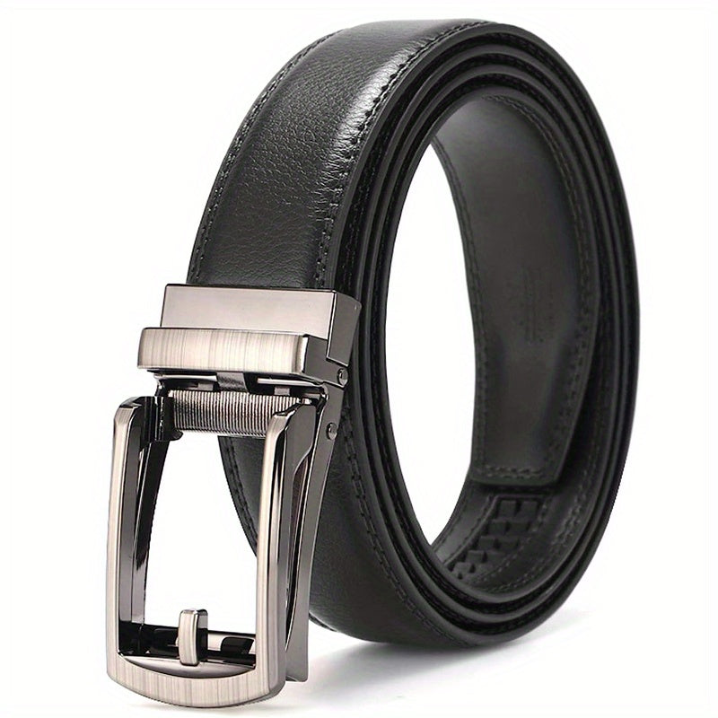 Men's Faux Leather Quick Release Buckle Belt Business