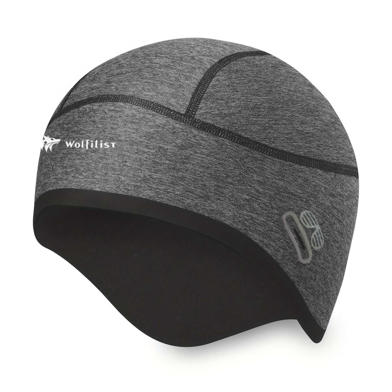 Skull Cap Sweat Wicking Helmet Liner with Ear Covers for Riding Cycling Running