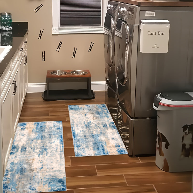 Abstract Style Light Rug Anti-skid Washable Carpet