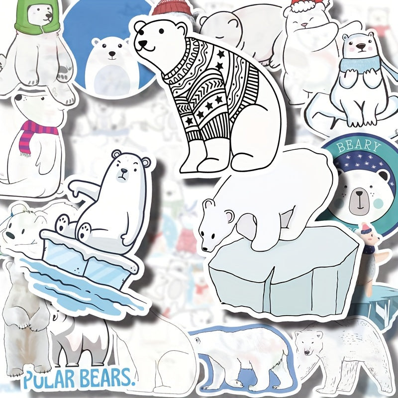 50pcs Animals Zoo Stickers Scrapbook Journal DIY Bear Sticker