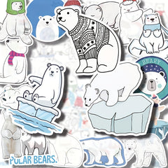 50pcs Animals Zoo Stickers Scrapbook Journal DIY Bear Sticker