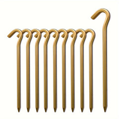 10pcs Aluminum Alloy Tent Nails Canopy Pegs Heavy Duty Outdoor Camping Stakes
