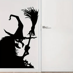 Windows Witch 3D Wall Stickers Halloween Decoration Scary Ghost Sticker