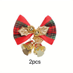 Christmas Tree Bowknot Bell Decoration - Gift Accessory Ornament