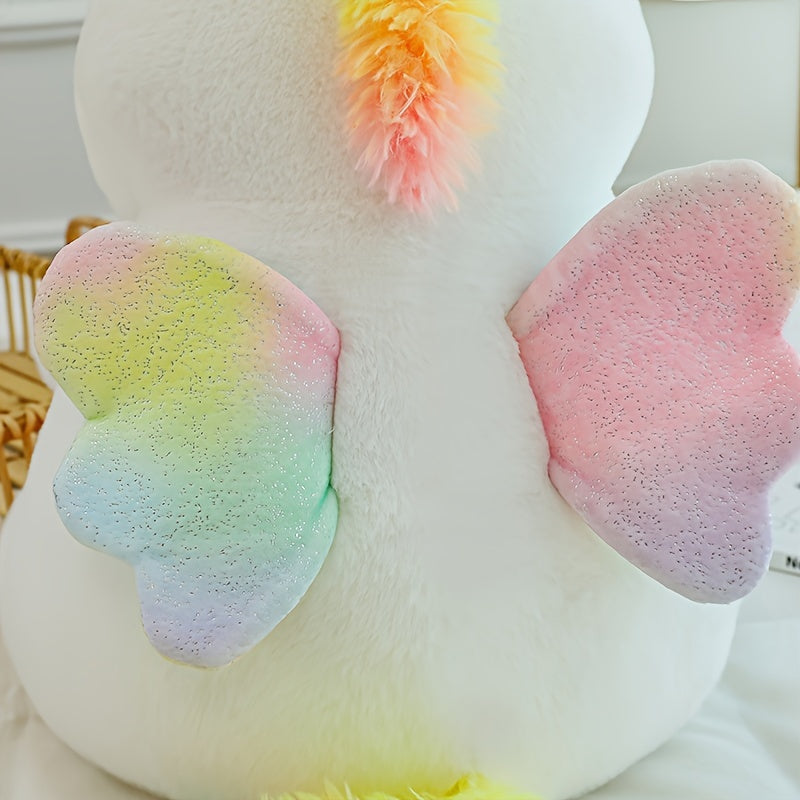 Calf Unicorn Doll Pillow Plush Toy With Wings Sofa Decoration