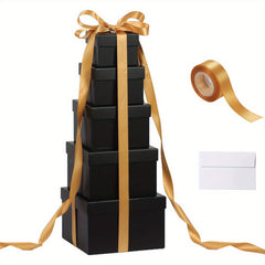 5pcs Nesting Gift Boxes With Lids for Women Birthday Holiday Valentine Xmas