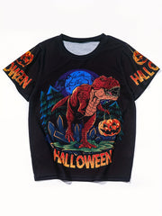 Boys Dino 3D Printed T Shirt Sports Halloween Costume Sweatshirt Top