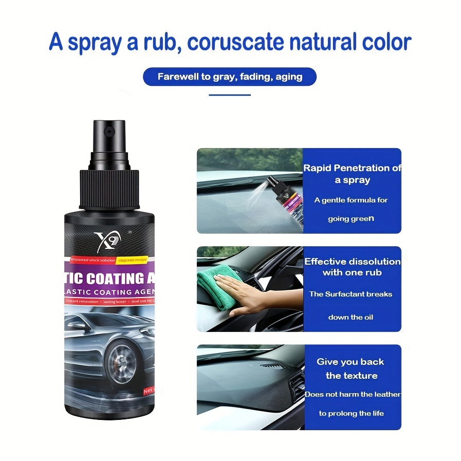 Car Interior Plastic Parts Refurbisher Varnish Coating Restoration Cleaner