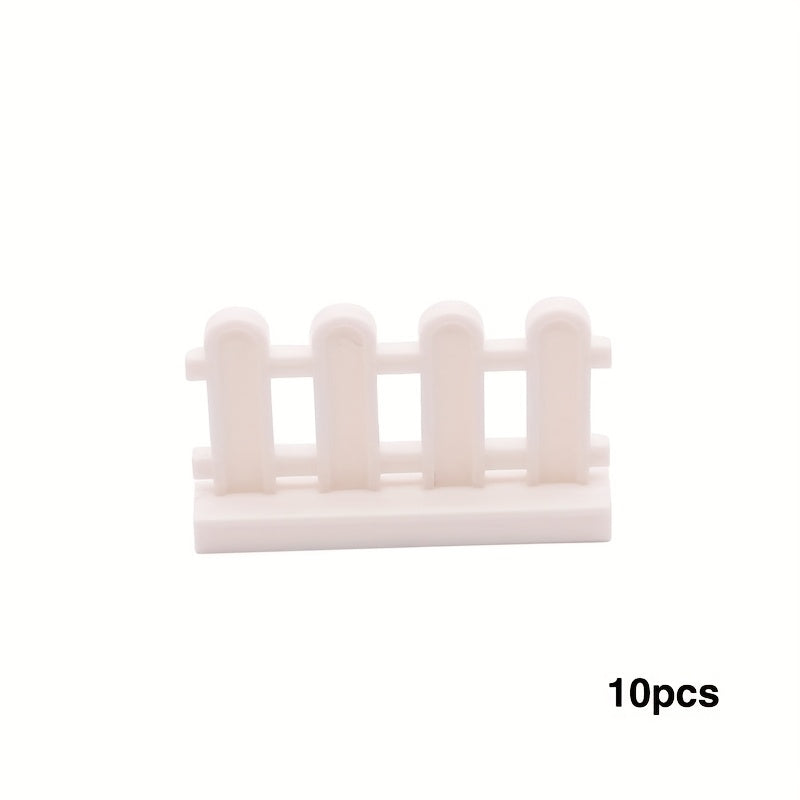 10pcs Wooden Building Blocks Set for Animal Scenes & Farm Toy Sets