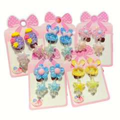 Cartoon Resin Star Pendant Ear Cuff for Party Girls
