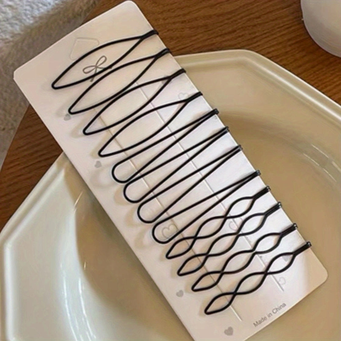 12pcs Hair Clip Broken Hair Fixed Artifact Hair Accessories For Girls