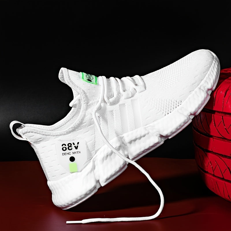 Men's Breathable Mesh Lightweight Knit Shoes for Running & Sports