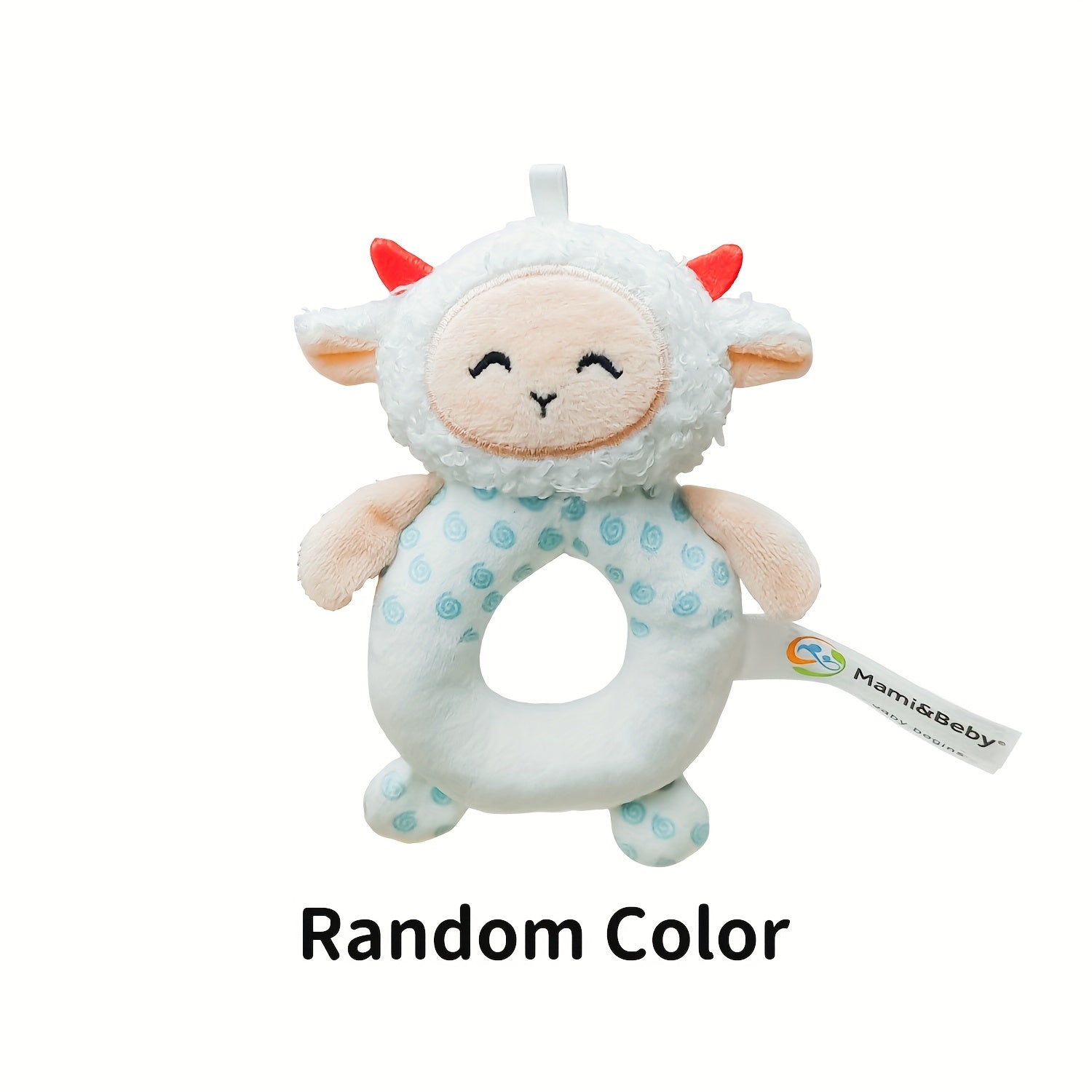 Musical Baby Rattle Toy Sheep Soft Polyester Soothing Music Vibrant Colors