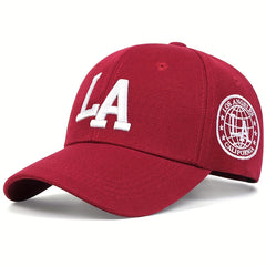 Unisex LA Embroidery Baseball Cap for Spring and Autumn