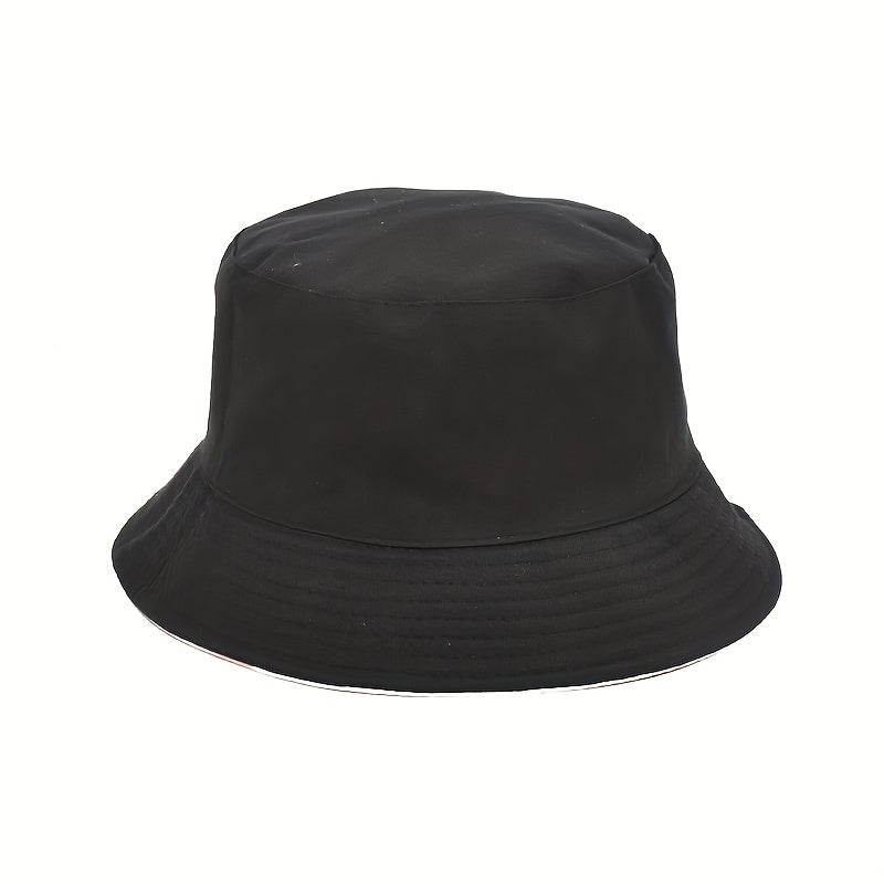 Leopard Print Bucket Hat Y2K Fisherman Cap Reversible