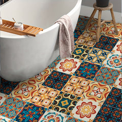 Mediterranean Retro Matte Tile Floor Sticker Vinyl Waterproof Decal PVC