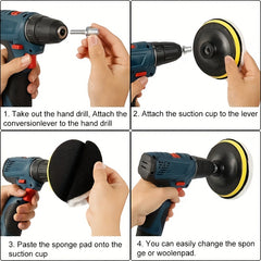 11-Piece Boat Cleaning Tools Kit - Car Scratch Removal & Polishing