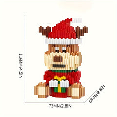 Santa Puzzle Blocks Christmas Blocks Home Decor Table Decorations