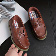 Boys Slip On Loafer Shoes Lightweight Comfortable Non Slip Flat Shoes