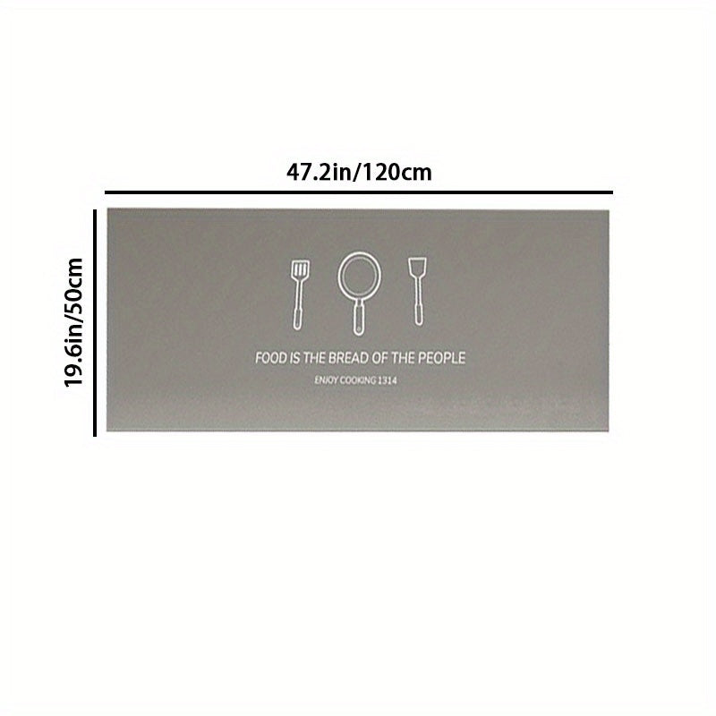 Non-slip Kitchen Floor Mat Absorbent Quick Dry Rubber Back Kitchen Rug