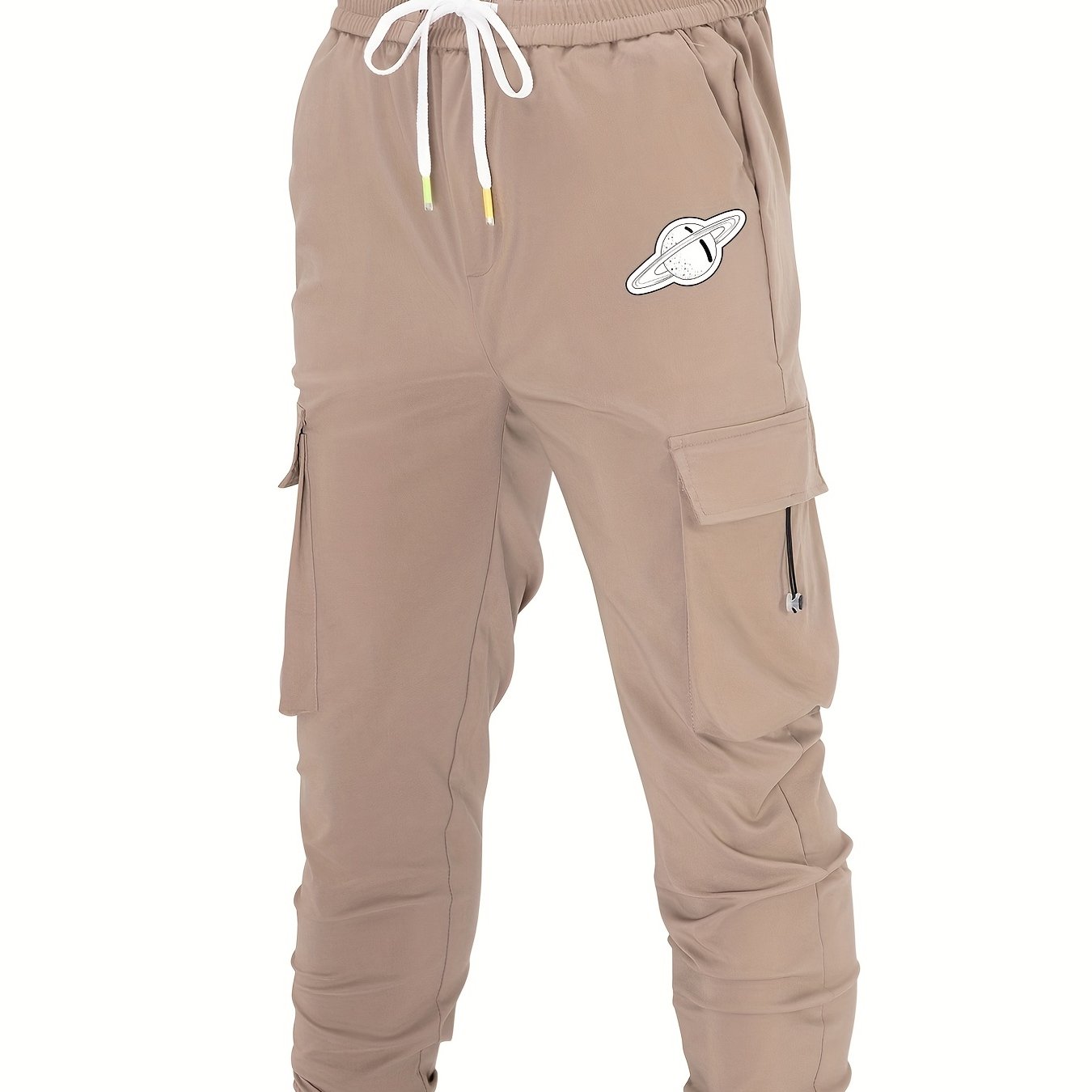 Eagle Pattern Casual Cotton Slightly Stretch Men s Cargo Pants