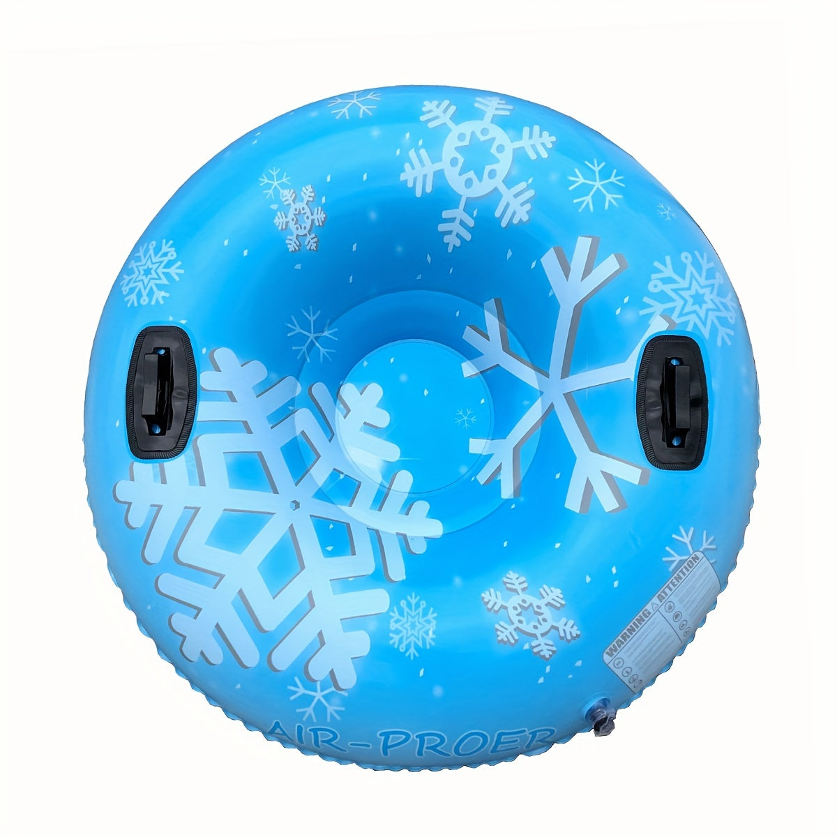 47in Inflatable Snow Tube Foldable Portable with Sturdy Handle
