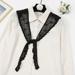 Solid Versatile Decorated Shawl Wrap For Women Fall Spring