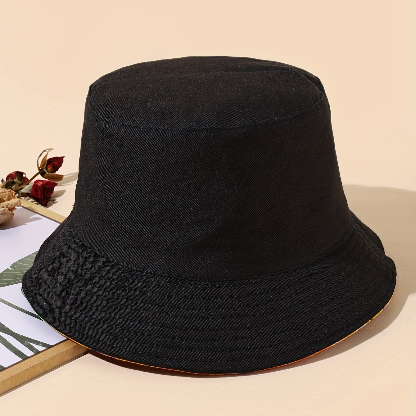 Dinosaur Print Reversible Bucket Hat Sunshade Cap Men Women