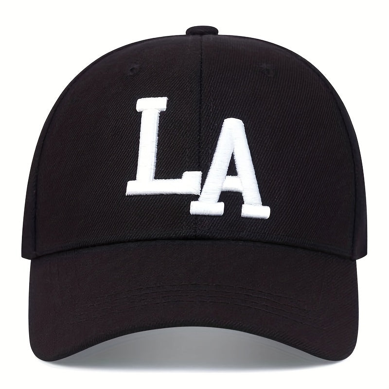 LA Embroidered Baseball Cap Casual Dad Hat Adjustable Unisex Sun Hats