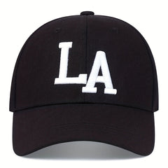 LA Embroidered Baseball Cap Casual Dad Hat Adjustable Unisex Sun Hats