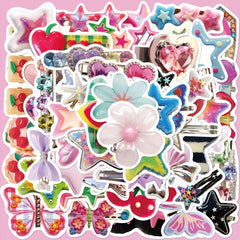 50pcs Cartoon Hairpin Graffiti Stickers DIY Sticker Pack